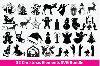 Christmas Elements SVG Bundle