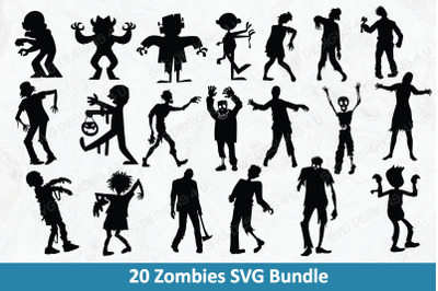 Zombie SVG Bundle, Halloween