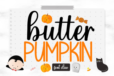 Butter Pumpkin Font Duo