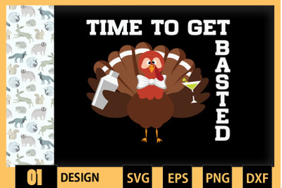 Time To Get Basted Funny Thanksgiving