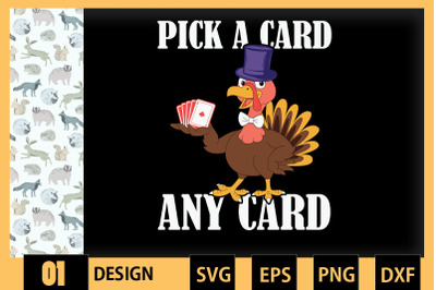 Thanksgiving Turkey Pick a Card