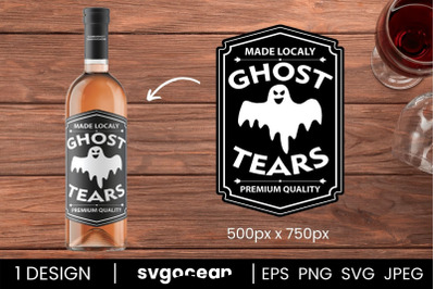 Ghost Tears Bottle Labels Svg