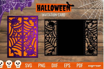 Happy Halloween Invitation Svg