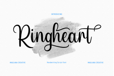 Ringheart Script Font