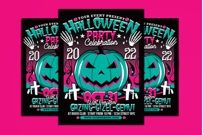 Halloween Party Celebration Flyer