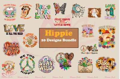 Hippie Sublimation Designs Bundle