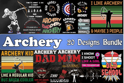 Archery Bundle SVG 20 designs