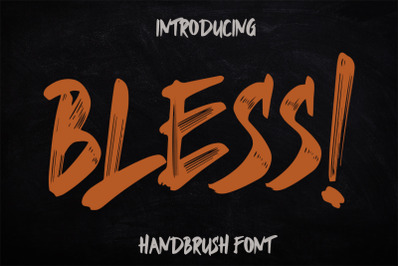 Bless Brush Font