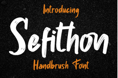 Sefithon Handbrush Font