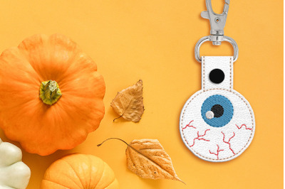 Realistic Eyeball ITH Key Fob | Applique Embroidery