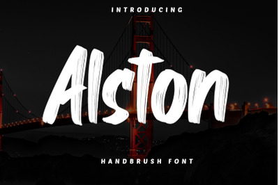 Alston - Handbrush Font