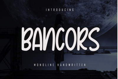 Bancors - Monoline Font