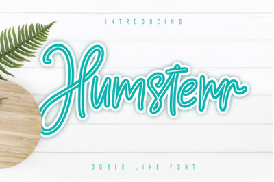 Humsterr - Double Line Font