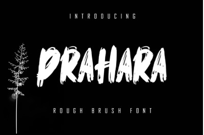Prahara - Rough Brush Font