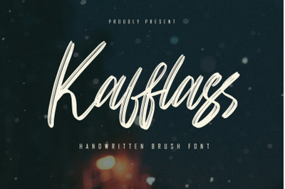 Kafflass -  Handwritten Brush Font