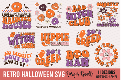 Retro Halloween SVG Bundle