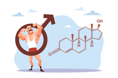 Doping to increase muscle mass for unhealthy athletes, testosterone ch