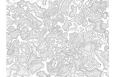 Topographic map background. Topo lines pattern, abstract relief and el