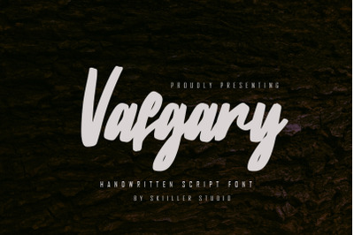 Vafgary - Handwritten Script Font