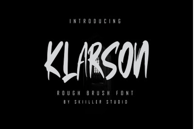 Klarson - Rough Brush Font