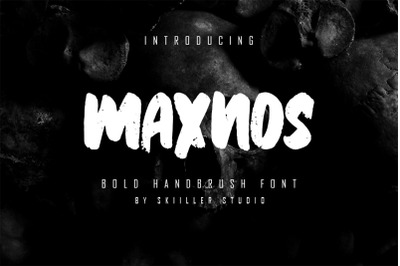 Maxnos - Bold Handbrush Font