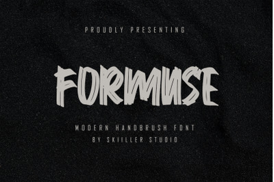 Formuse -Modern Handbrush Font