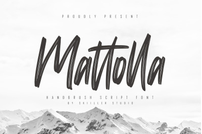 Mattolla - Handbrush Script Font