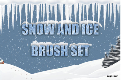 Snow and Ice Procreate Brushes