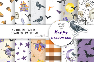 Happy Halloween digital paper pack