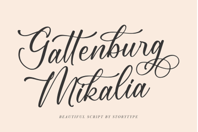Gattenburg Mikalia Beautiful Script