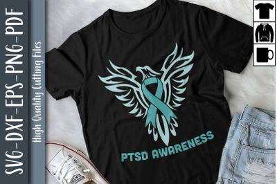 Rise of The Phoenix PTSD Awareness Teal