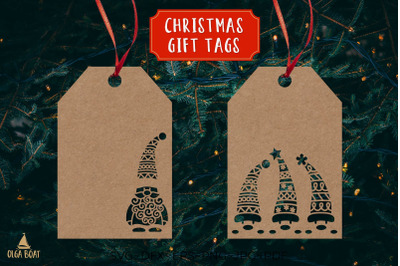 Christmas gift tag svg | Christmas gnomes svg