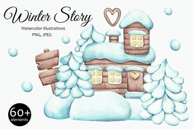 Watercolor Set &quot;Winter Story&quot;