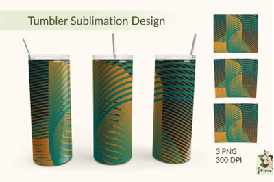 Abstract Tumbler 20oz. Tumbler wrap design