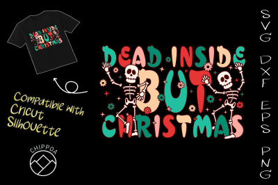 Dead Inside But Christmas Retro