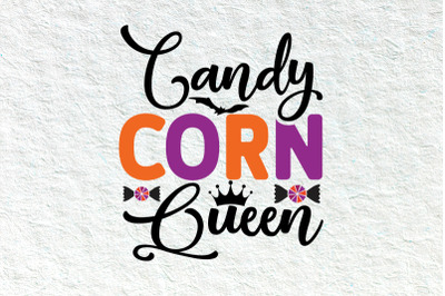 candy corn queen Halloween svg design