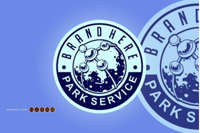 Brand logo park service svg