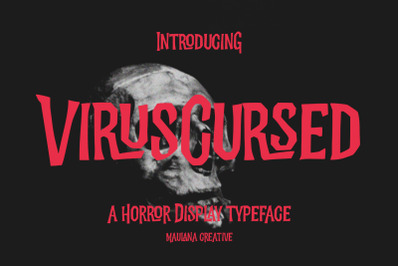 Virus Cursed Halloween Sans Vintage Display Font