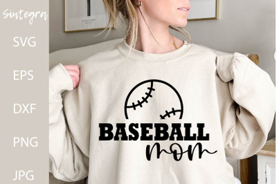 Baseball Mom SVG Cut File&2C; PNG Print