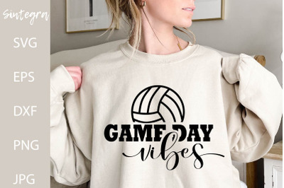 Game Day Vibes SVG, Volleyball SVG