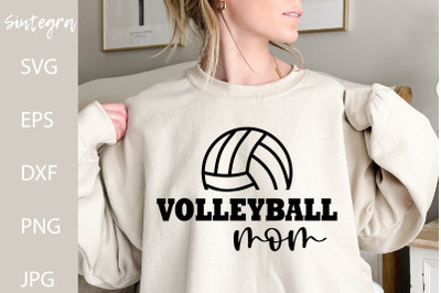 Volleyball Mom SVG Cut File&2C; PNG Print