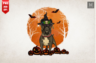 French Bulldog Moon Howl Halloween