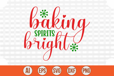 Baking Spirits Bright svg cut file