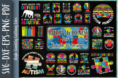 Autism Bundle-30 Designs-210724