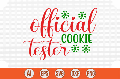 Official Cookie Tester svg cut file