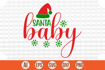 Santa Baby svg cut file