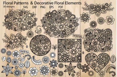 Floral Pattern SVG, FlowerTemplate SVG