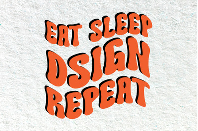 Retro Eat Sleep Design Repeat, Halloween svg