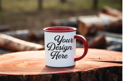 Camping Nature Mockups, Camping Enamel Mockups, Digital Download,