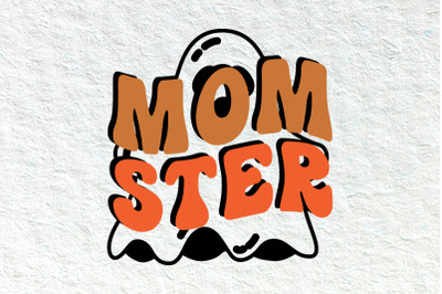 Mom Ster Retro Halloween svg, boo svg